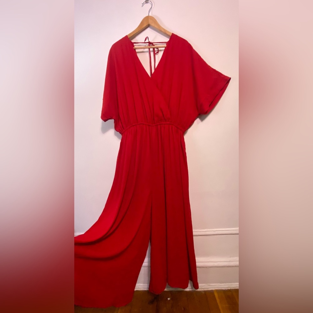 ModCloth Plus Jumpsuit Red